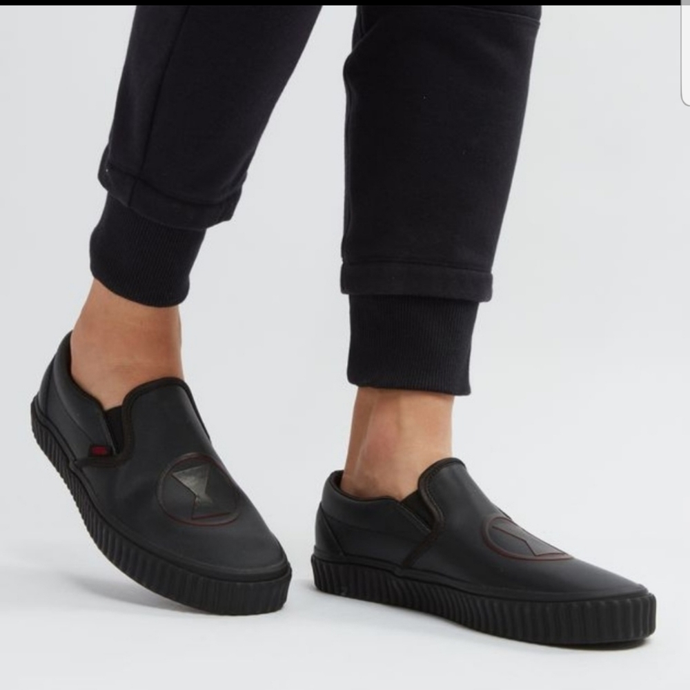 Vans Marvel Black Widow Slip On Black Sneakers
